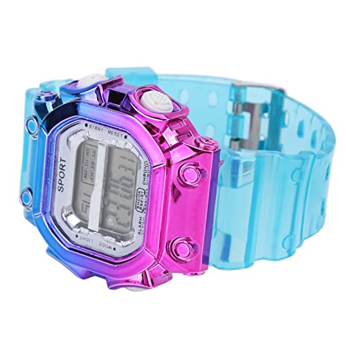 wasserdichte elektronische Uhr Big Dial Transparentes Armband Camping wasserdichte Sport-Armbanduhren Cover