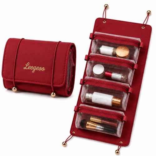 Necessaire de Maquiagem, Dobrável 4 em 1 Multifuncional, Bolsa Cosméticos Organizador (Bord?)