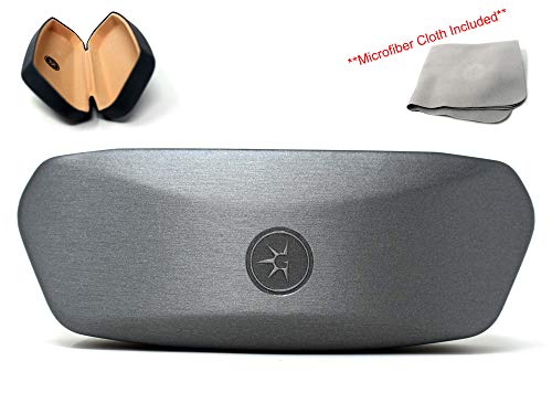 Hard Shell Luxury Eyeglass Case For Men, Women By Glare Guard (Gray) #TOP1