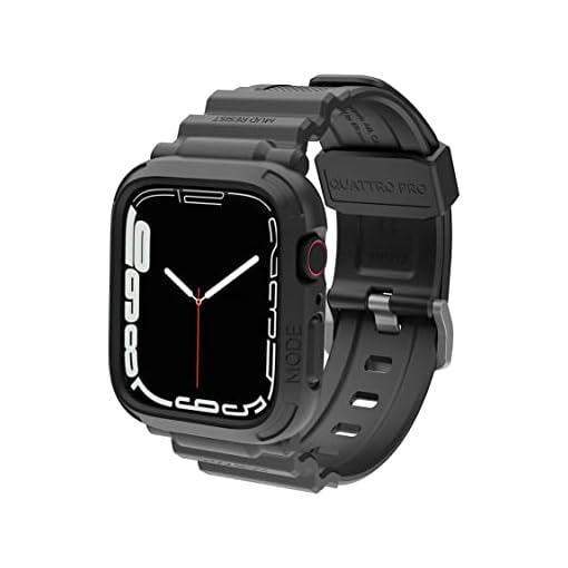 elkson Compatible with Apple Watch Series 6 SE 5 4 Bumper case Band 44mm iwatch Quattro Pro Series Fall Protection Durable Military Grade Protective TPU Mud Shock Proof Resist Men 44 mm Black