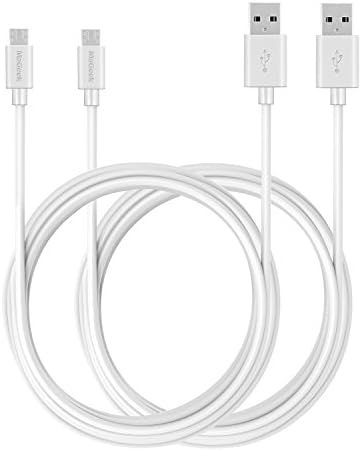 Micro USB Cable (2-Pack)(10ft), MaGeek Extra Long High Speed USB Charge and Sync Cord for Samsung, Nexus, LG, Motorola, Android Smartphones and More (White)
