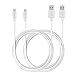 Produktbild MaGeek® [2-Pack] 3,0m Super Langes Premium Micro USB Kabel Schnell Aufladen Synchronisationen und Ladekabel für Android, Samsung, HTC, Motorola, Nokia, LG, HP, Sony,und mehr (Weiß)