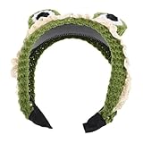 WRITWAA -tête Grenouille : -tête Animal En Tricot Avec Yeux Et Bordure À Volants - Dém...