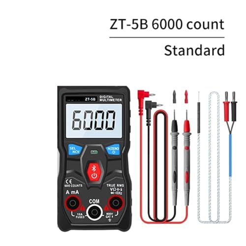 Multimètre numérique ZT5B ampèremètre AC DC portable avec écran rétroéclairé LCD - 2