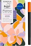 SEE IT BIGGER 2-Year Monthly Pocket Planner April 2026 - March 2028 6.75" x 3.75" and SUHEYLA Pen (Multi Color)