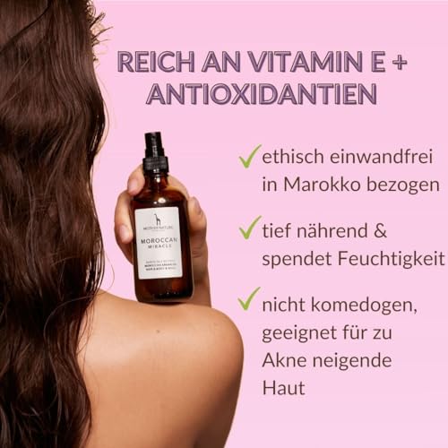 Haaröl MOTHER NATURE COSMETICS BIO Arganöl, Haare, Gesicht