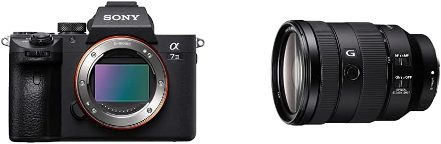 SonyAlpha 7 iii Full Frame Mirrorless Camera, ILCE-7M3 with FE 24-105mm F4 G OSS Standard Zoom Lens, SEL24105G