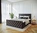Produktbild Imebel Boxspringbett 180x200 mit Bettkasten - Bett mit Matratze und 2 Bettkästen - Schlafzimmerbett mit Topper - Bequemes und Elegantes Doppelbett für das Schlafzimmer