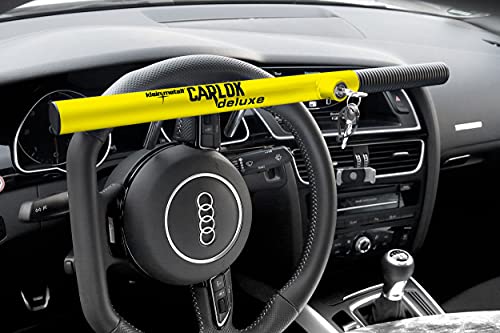 Kleinmetall Carlok Deluxe Barre antivol pour Voiture Jaune