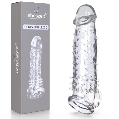 LIEBESZEIT© Premium Penishülle - NEUHEIT 2025 - Innovativer Penis Sleeve Penismanschette Cock-Sleeve Penissleeve - Penisvergrößerung Dick Pennis Extender Male - Sex Toys Sexspielzeug für Männer Extrem
