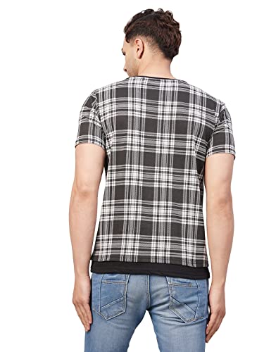 Image of GRITSTONES Men Half Sleev Cotton Blend Summer T-Shirts