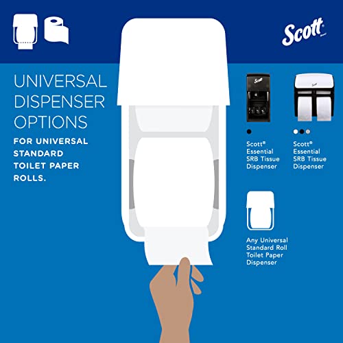 Scott Professional Standard Roll Bathroom Tissue (04460), 2-Ply, White, 80 Rolls / Case, 550 Sheets / Roll, 44,000 Sheets / Case #TOP2