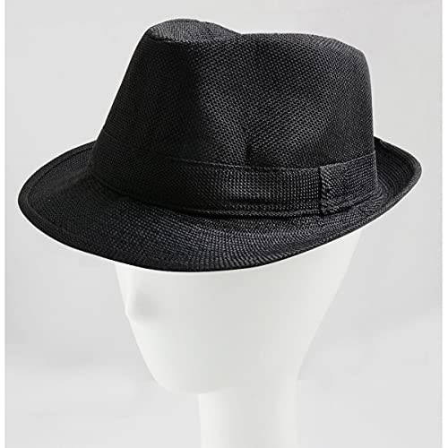 Ecyc 4336252059 Children Jazz Hats Kids Solid Color Linen Fedoras Caps thumb #5