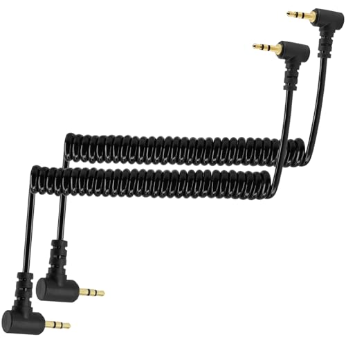 Cable Adaptador de Audio 2,5 mm en Espiral, Pack 2 miniatura 3