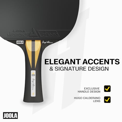 Image of JOOLA Infinity Carbon Professional Ping Pong Paddles - Ergonomic Comfort Grip - ITTF Approved Rubbers - Professional Ping Pong Paddle for Advanced Control & Speed - Table Tennis Racket