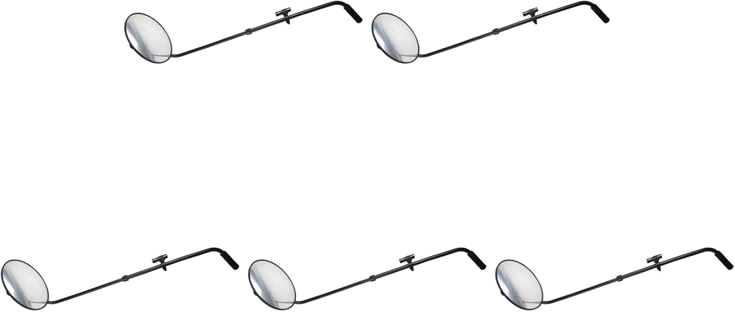 Marhynchus Portable Under Car Inspection Mirror Telescoping Handle Adjustable Angle Magnifying with Light Vehicle Security Tool