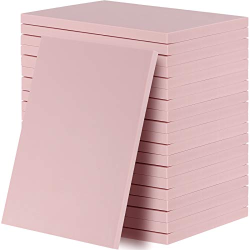 KOHAND 20 PCS Rubber Block Stamp Carving, 6 x 4 Inch Pink Rubber Stamp, Soft Linoleum Block, Carving Blocks for Stamps, Easy to Carve by KOHAND - Used condition - US$23.11