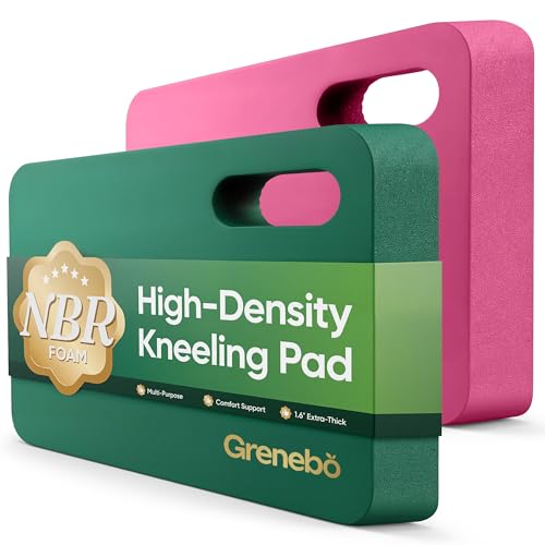Grenebo High-Density NBR Foam Garden Kneeling Pad, 1.6" Extra Thick