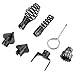 AUNMAS 7Pcs Drain Cleaner Cutting Head, 16mm High Durability Manganese Steel Easily Removed Cutter Head for Home Industrial Use