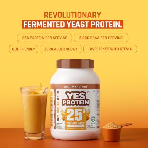 NATURALTEIN Store Naturaltein YES Protein 1kg Aamras Flavour - Image 6