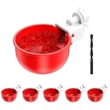 ZenxyHoC DIY Abreuvoir Poules, 6 Pièce Abreuvoirs Automatiques Kit, Abreuvoir Poule avec scie à Trou de pour Poussins Canards Oies Dindes ou Lapins