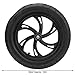 12in Wheel Tire, Electric Scooter Tire with Wheel Hub Rubber Tyre Replacement 12 1/2X2 1/4