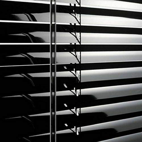 Aluminium Metal Venetian Blinds Trimable Easy Fit 25mm Slat Home Office Silver,Black,White Colours (Black, 120 x 213 cm)