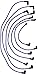 Sierra International 18-8801-1 Premium MagForce Marine Stern Drive Spark Plug Wire Set