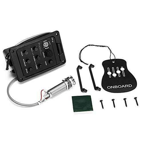 VIDOO 4-Band Presys Blend 301 Acoustic Guitar Pickup Preamp Eq Tuner Piezo Mic Beat Cover
