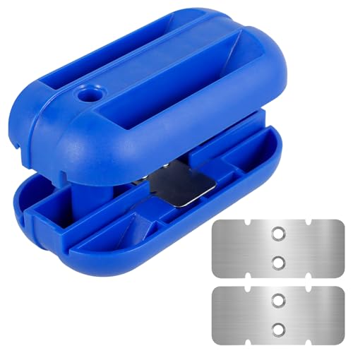 Edge Banding Trimmer, Hand Planer Edge Quad Trimmer with Tungsten Carbide Blades, Veneer Edge Trimmer for Woodworking Projects (Furniture and Cabinet Making), Trim in All Directions (Blue)