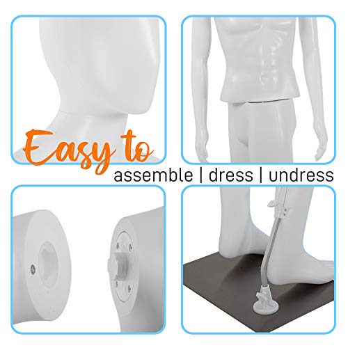 Serenelife SLMAQML Adjustable Male Mannequin thumb #3