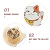 TOYANDONA 1 broche en forme de chat - Style japonais - Style dessin animé - Accessoire pour vêtements #1