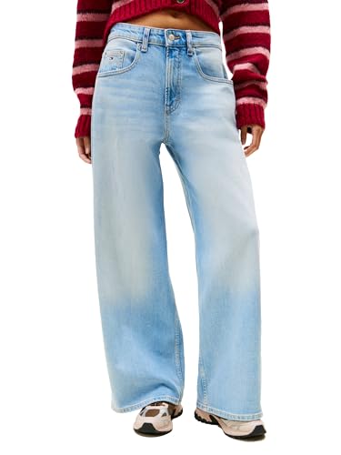 Tommy Jeans Women's Charlie Mid Rise Loose Wide Leg Jeans2