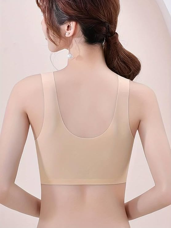Image of Brachy Women's Non-Wired Front Open Maternity Nursing Feeding Bra for Women Post Pregnancy Easy to Breastfeed Maternity Bra