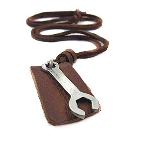 Preisvergleich Produktbild N / A Halskette Anhänger Modetrend Kuhlegierung Halskette Schraubenschlüssel Legierung Männer Persönlichkeit Pullover Kette Weihnachts Geburtstagsfeier Geschenke