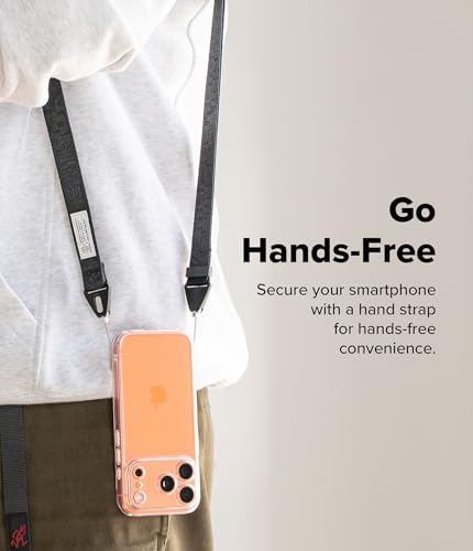 Image of Ringke Shoulder Strap [Dual-Ended Design] Adjustable Crossbody Strap, Anti-Theft Neck Lanyard for iPhone /Galaxy /Pixel Phone Cases, Cameras, etc