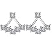 Kissweet Fashion Earings Big Crystal Ear Jackets Leaf Ear Clips Stud Earrings