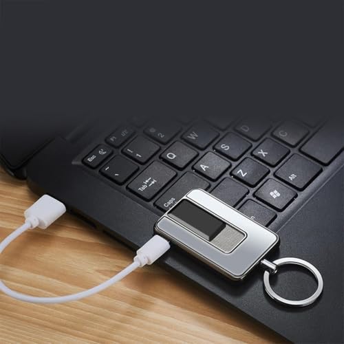 Encendedor electrónico recargable USB negro miniatura 4