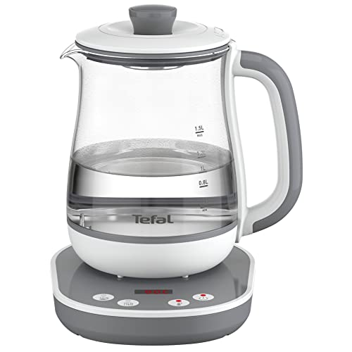 Tetera de vidrio Tefal con cesta de acero inoxidable extraíble y 1,5L 5