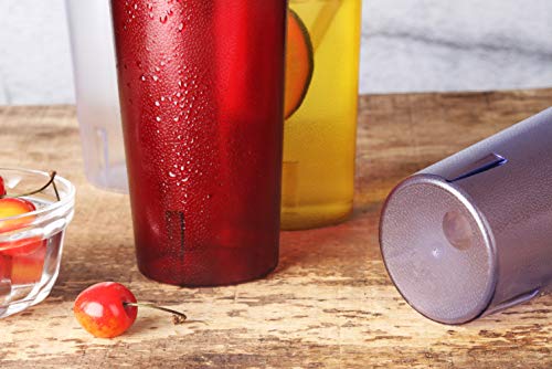 New Star Foodservice 46304 Tumbler Beverage Cup, Stackable Cups, Break-Resistant Commercial San Plastic, (12 Oz, Clear-3) Set Of 12 #TOP4