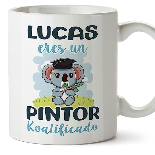  Mugffins Tazza Personalizzata in ceramica per PITTORE uomo 11 oz / 350 ml - In spagnolo - Koalificados Personalizados - Idea regalo per compleanno, anniversario, natale, laurea