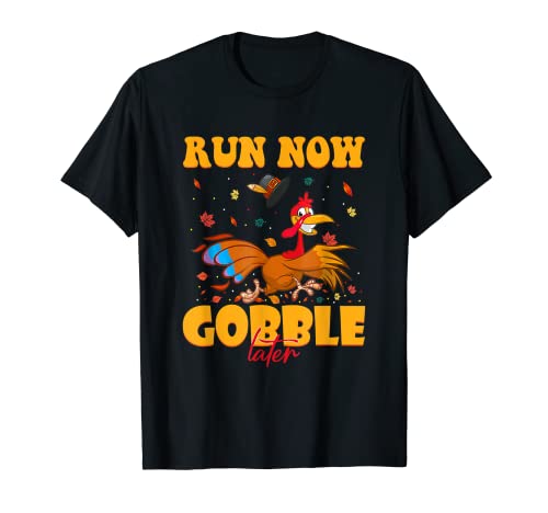 Disfraz de Turkey Trot Gear para niños, Acción de Gracias, pavo para correr Camiseta