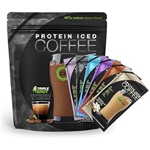 Chike High Protein Iced Coffee Sampler Pack and Triple Shot Bundle, 20 G Protein, 2-3 Shots Espresso, 1 G Sugar, Keto Friendly and Gluten Free, 14 Serving Bag and 6 Sample Packets, 20 Servings