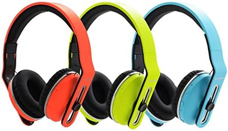 CLiPtec® Air-Neon 408 Bluetooth 4.2 Foldable Wireless Stereo Multimedia Headset [A2DP, Microphone & Control] - Blue