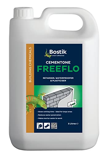 Bostik Cementone Freeflo Retarder Orange - 5L - Waterpoofer and Plasticiser for Mortar
