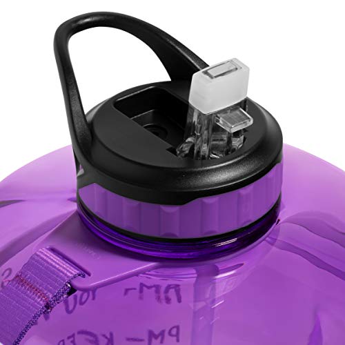 image for NatureWorks HydroMATE Gallon Motivational Water Bottle with Time Marke
