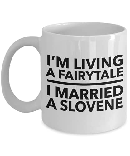 Lsjuee Mug slovène - épouse slovène - mari slovène - cadeau de mariage slovène - mug Slovénie