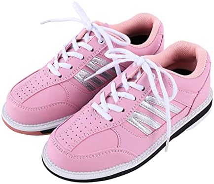 VEACAM Womens Bowling Shoes Bowling Gym Sports Shoes Lightweight Casual Fashion Ladies Bowling Sneakers,Pink,8.5