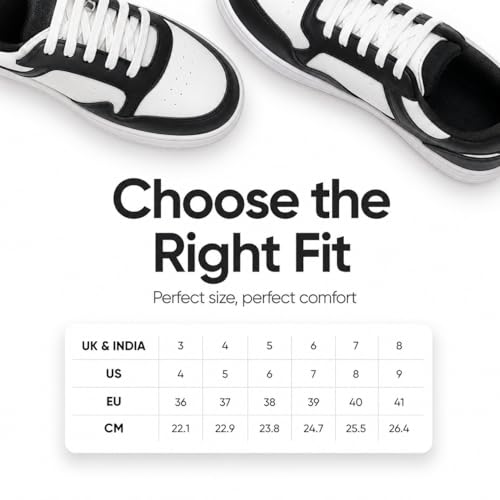 Image of Centrino Women's Sneakers | Cushioned Insole Comfortable Shoes | Trendy & Stylish Modern Sneakers | Durable TPR Sole Casual Walking Footwear (8155)