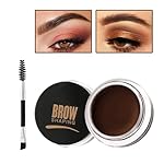 Eyebrow Pomade Brow Gel Pomade,Long Lasting Waterproof and Enhancers Eyebrow Soft Smooth,Eyebrow Makeup Gel with Eyebrow Brush for Girls and Women-Dark Brown - Image 2